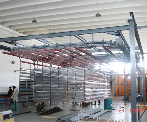 Powder coating line for building material_04