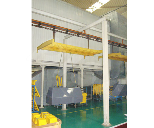 Powder coating line for complex product_04