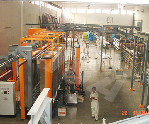 Powder coating line for building material_08