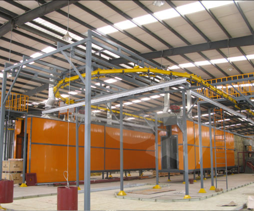 Powder coating line for building material_03